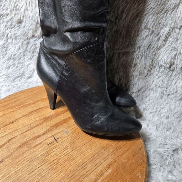 Guess Revenge Womens Size 9.5 Retro Y2K Over The Knee Leather Ribbon Boots - Picture 12 of 12
